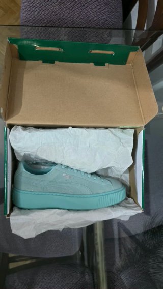 Zapatillas Puma Basket Platform Teal Talla 39