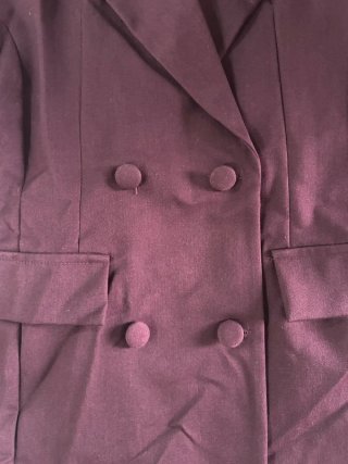 Abito blazer doppiopetto bordeaux