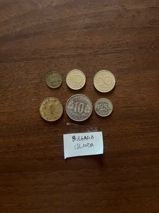 Lotto monete Bulgaria Islanda