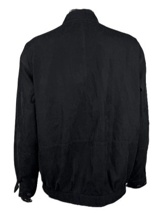 Pierre Cardin Giacca Uomo Taglia 54 Nera Camoscio