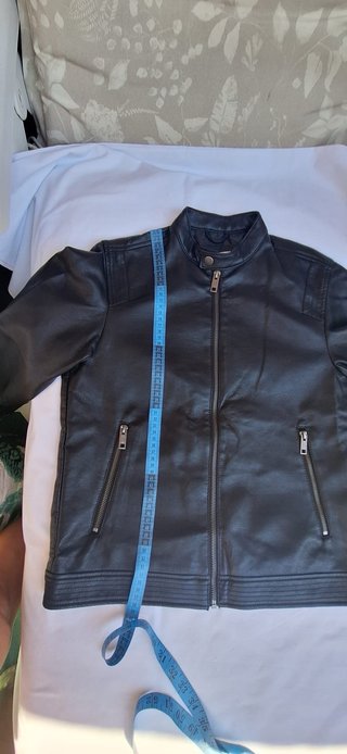 Cazadora de símil piel de Jack & Jones Negra