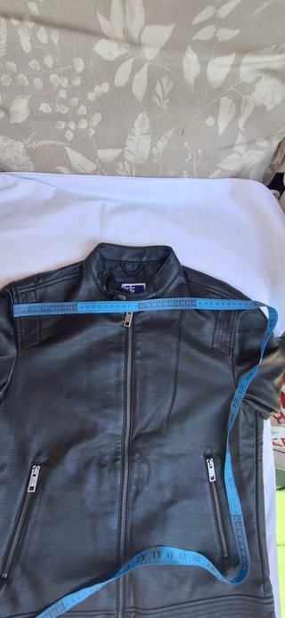 Cazadora de símil piel de Jack & Jones Negra