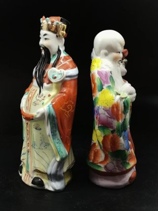 Figuras de porcelana dioses benefactores Sanxing