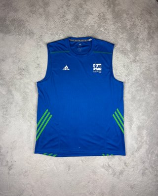 Camiseta Tirantes Adidas Azul Talla L Maratón