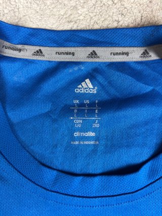 Camiseta Tirantes Adidas Azul Talla L Maratón