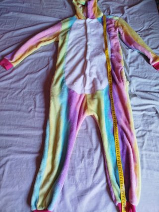 Pijama/disfraz de Unicornio Arcoíris Talla Única