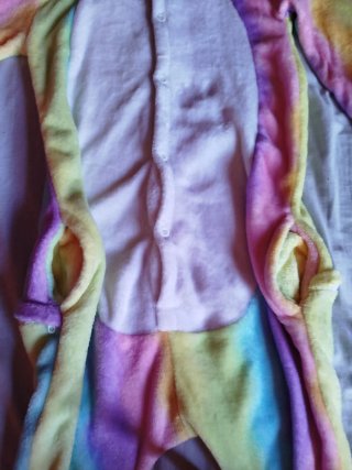 Pijama/disfraz de Unicornio Arcoíris Talla Única