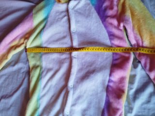 Pijama/disfraz de Unicornio Arcoíris Talla Única