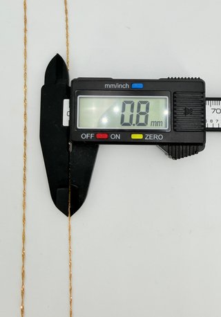 Cadena Singapour de oro de 18k, 1.44 g, 43.5 cm.