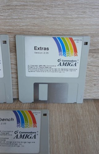 Lotto 3 Floppy Disk Amiga Originali Programmi