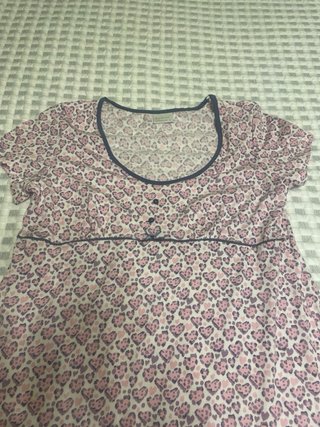 Camisón estampado de corazones