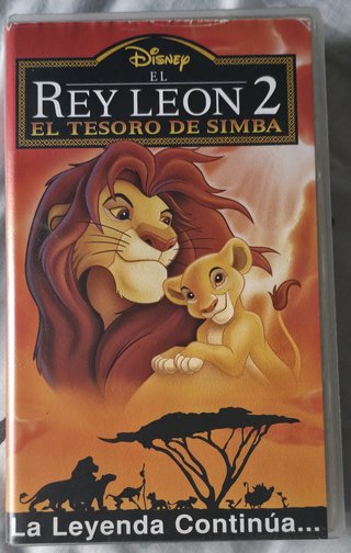 VHS El Rey León 2 El Tesoro de Simba