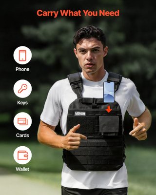 Gilet Zavorrato con Spalline Riflettenti Fitness