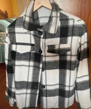 Chaqueta Zara cuadros mujer