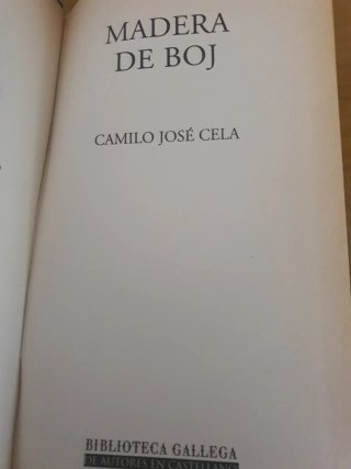Madera de Boj - Camilo José Cela