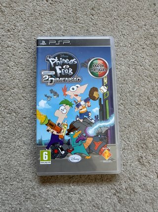 Jogo PSP Phineas e Ferb: Através da 2ª Dimensão