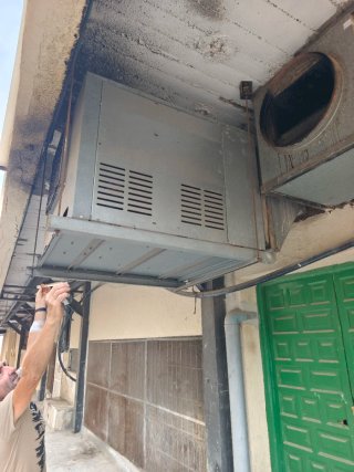 Motor campana extractora industrial