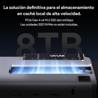 Dock Thunderbolt 5 WAVLINK 13 en 1 con ranura SSD