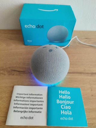 Amazon Echo Dot (4th Gen) Blu/Grigio