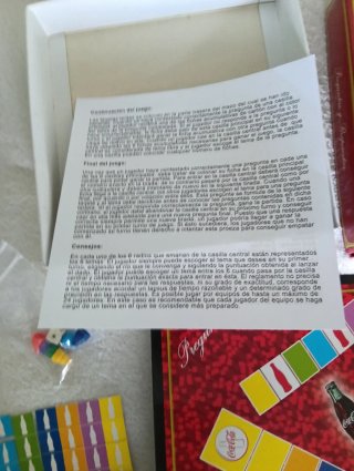 Juego de mesa Preguntas y Respuestas Coca-Cola