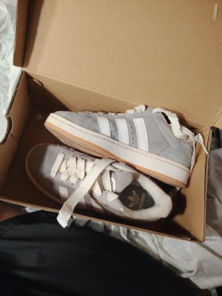 Adidas Campus Gris y Blanco
