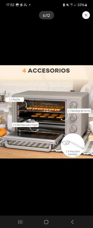 Horno sobremesa 21L 1400W
