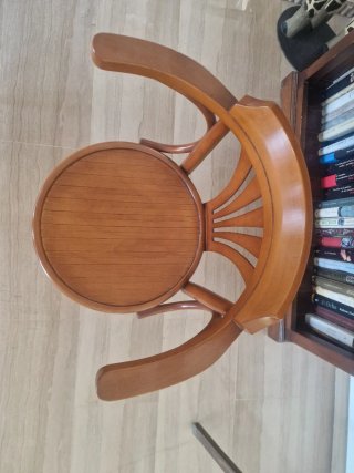 Silla de escritorio madera giratoria