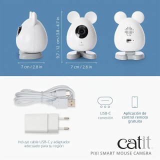 Cámara para mascotas Catit PIXI Smart 1080p Wi-Fi