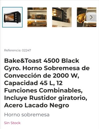 Horno sobremesa Cecotec Bake&Toast