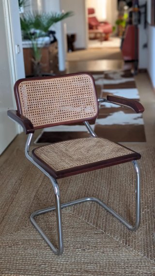 Silla Cesca B64 Madera y Ratán
