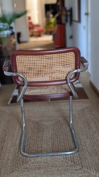 Silla Cesca B64 Madera y Ratán