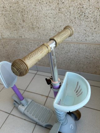 Patinete infantil 3 ruedas con cesta