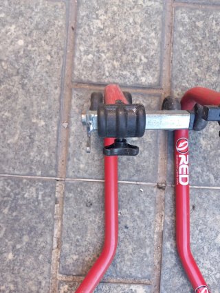 Cavalletto Posteriore Moto Rosso