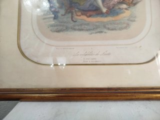 2 Litografías Antiguas Francesas