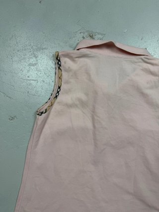 Vintage Burberry Pink Sleeveless Polo Dress