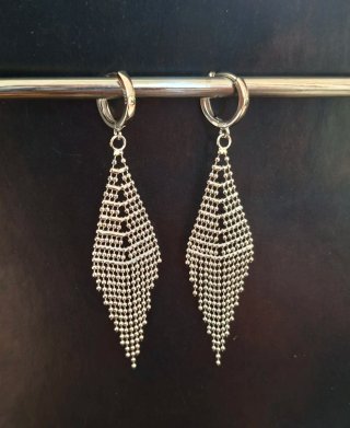 Pendientes Largos Plata 8cm
