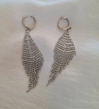 Pendientes Largos Plata 8cm