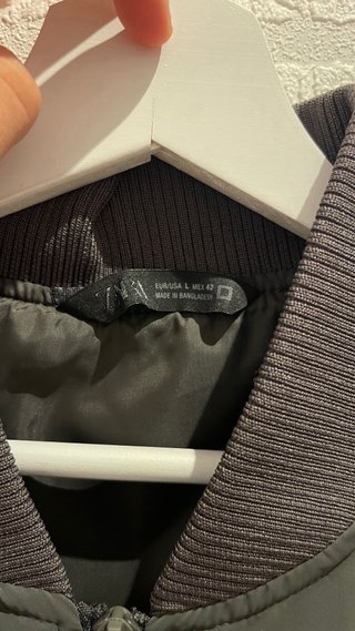 Chaqueta Zara Verde Militar Talla L