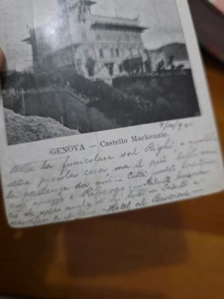 Cartolina Genova Castello Mackenzie 1901