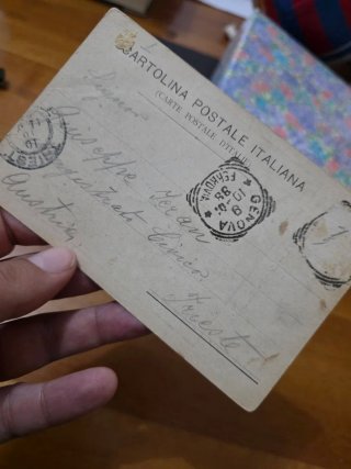 Cartolina Genova Castello Mackenzie 1901