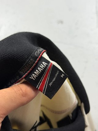 Yamaha Cream Black Polo Shirt Racing Motorsport