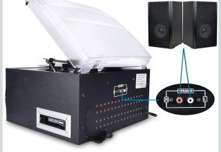 Digitnow! Tocadiscos CD USB AM/FM Cassette