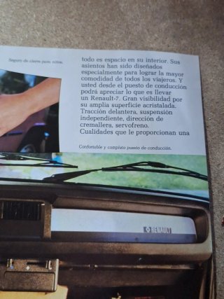 Catálogo Renault 7 GTL años 70