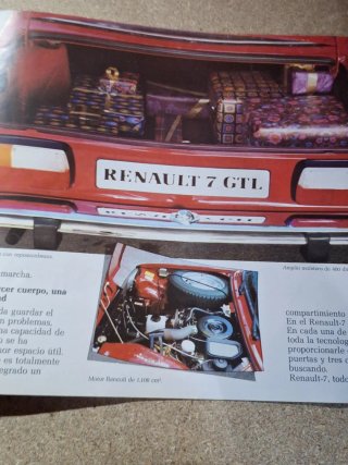 Catálogo Renault 7 GTL años 70