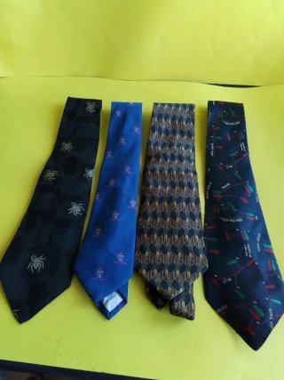 Corbatas de seda italiana - Lote de 4