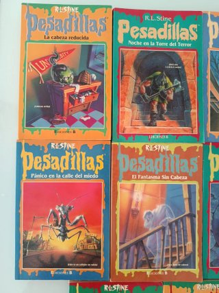 PESADILLAS.  R. L. STINE. LOTE DE 10 LIBROS.
