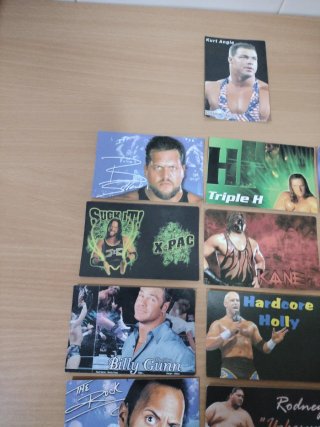Lote 16 Tarjetas WWF Coleccionables Año 2000