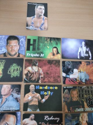 Lote 16 Tarjetas WWF Coleccionables Año 2000