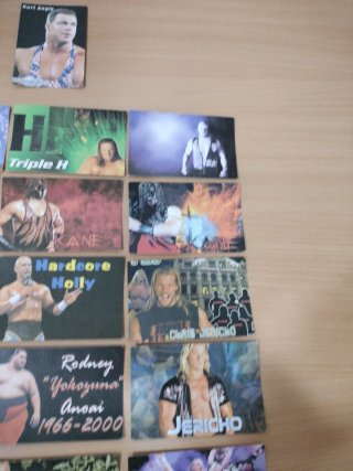 Lote 16 Tarjetas WWF Coleccionables Año 2000