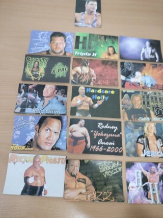 Lote 16 Tarjetas WWF Coleccionables Año 2000